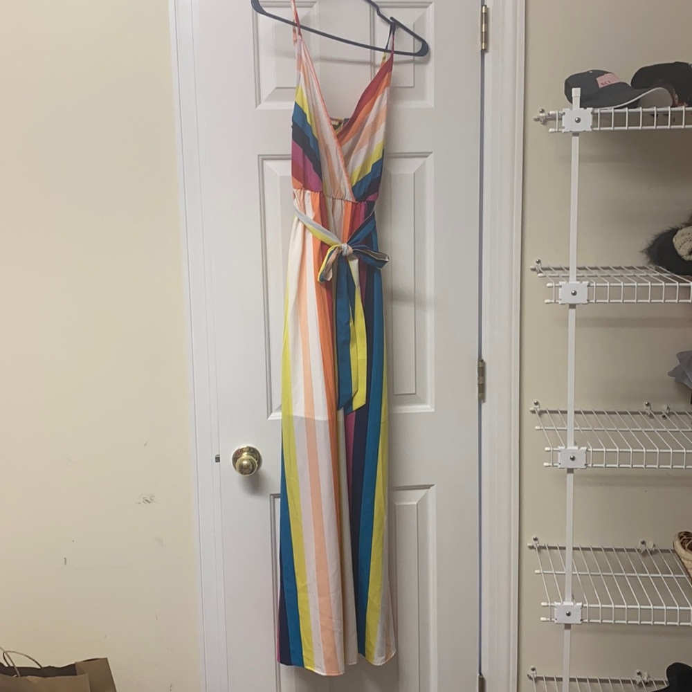 Striped maxi dress, NWOT